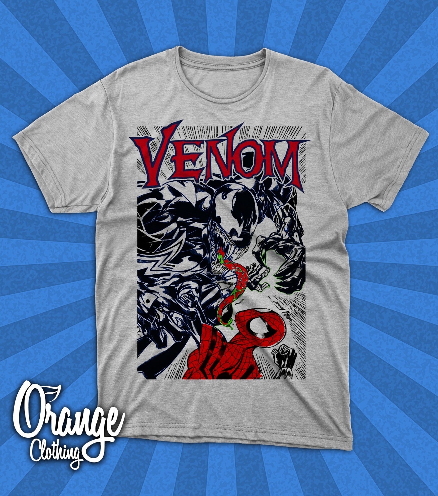 Camiseta Venom - Venom vs Spiderman
