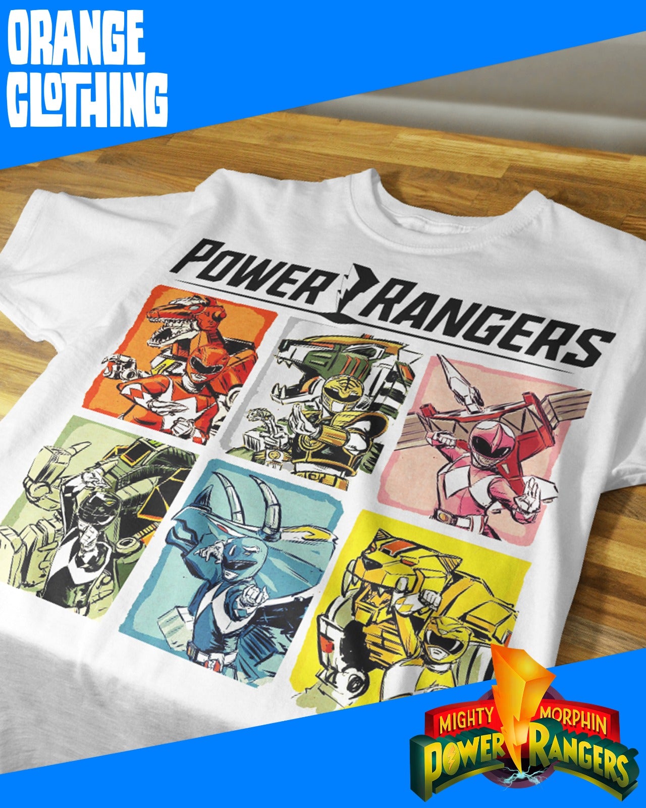 Camiseta Power Rangers