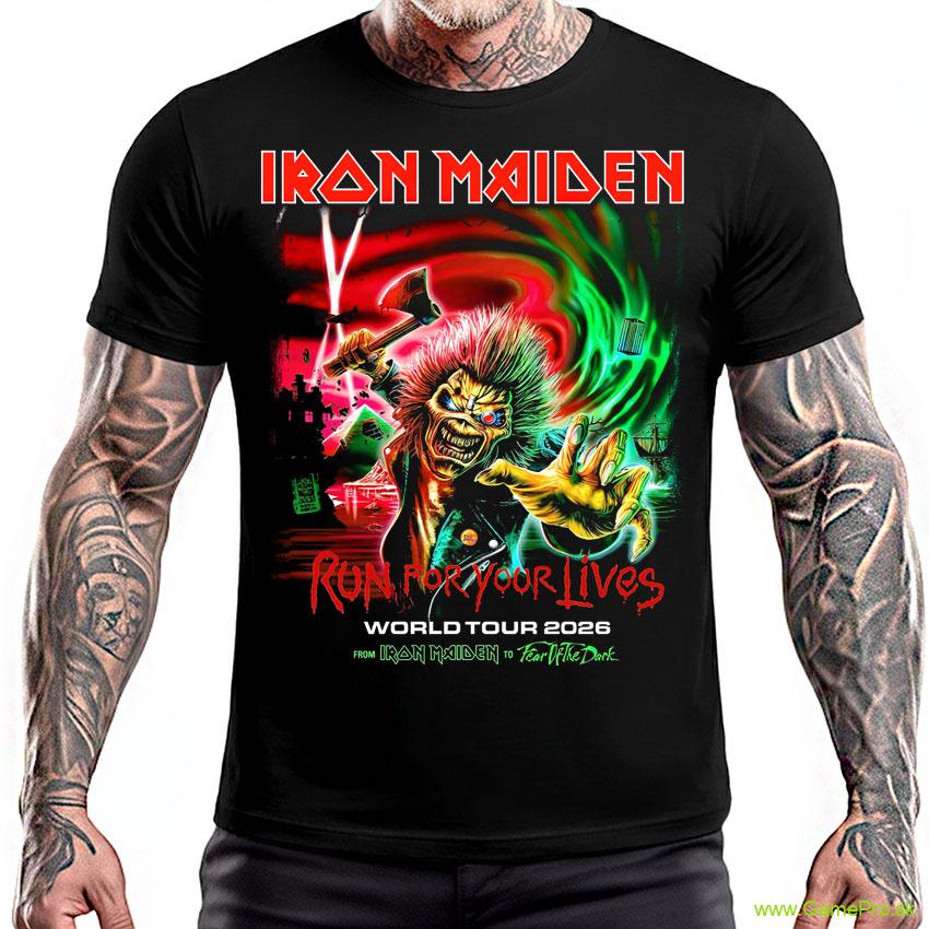 Camiseta Iron Maiden Run for your Lives