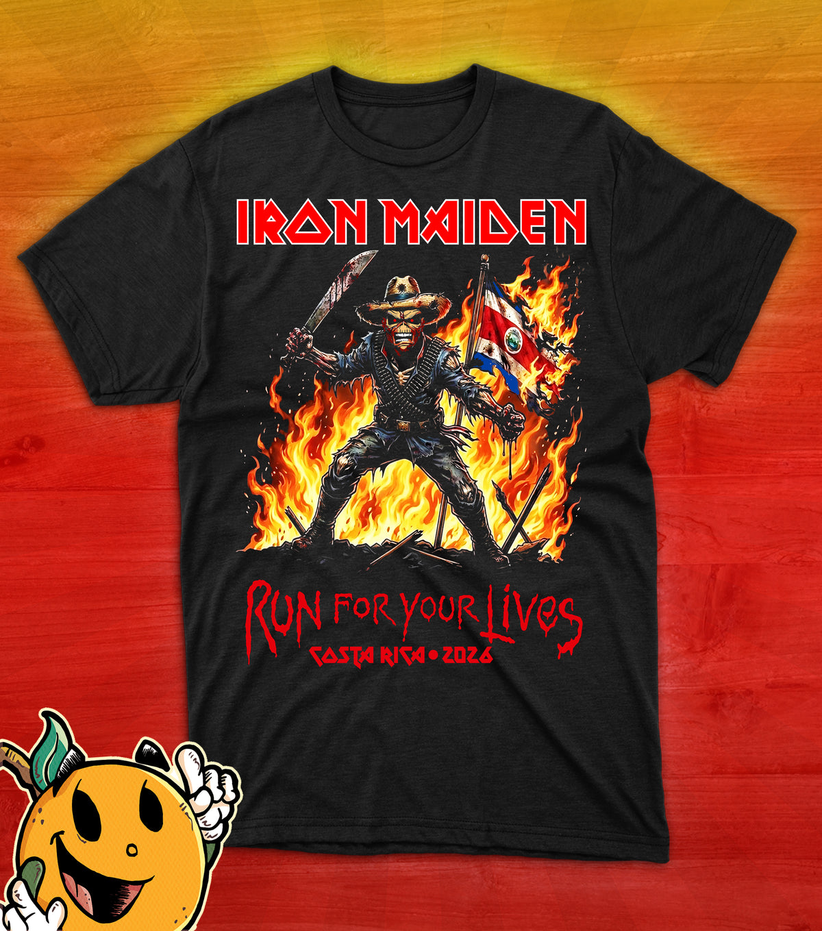 Camiseta Iron Maiden Costa Rica