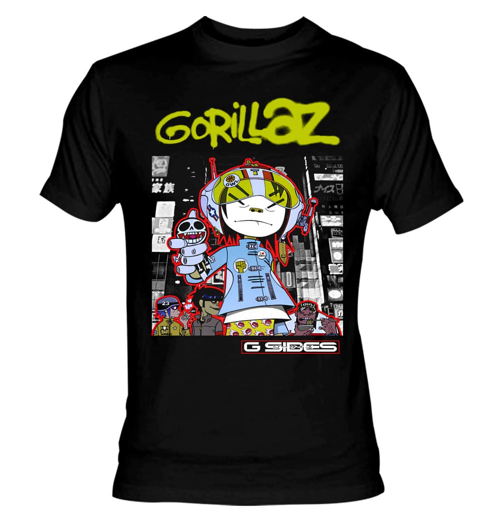 Camiseta Gorillaz G Sides