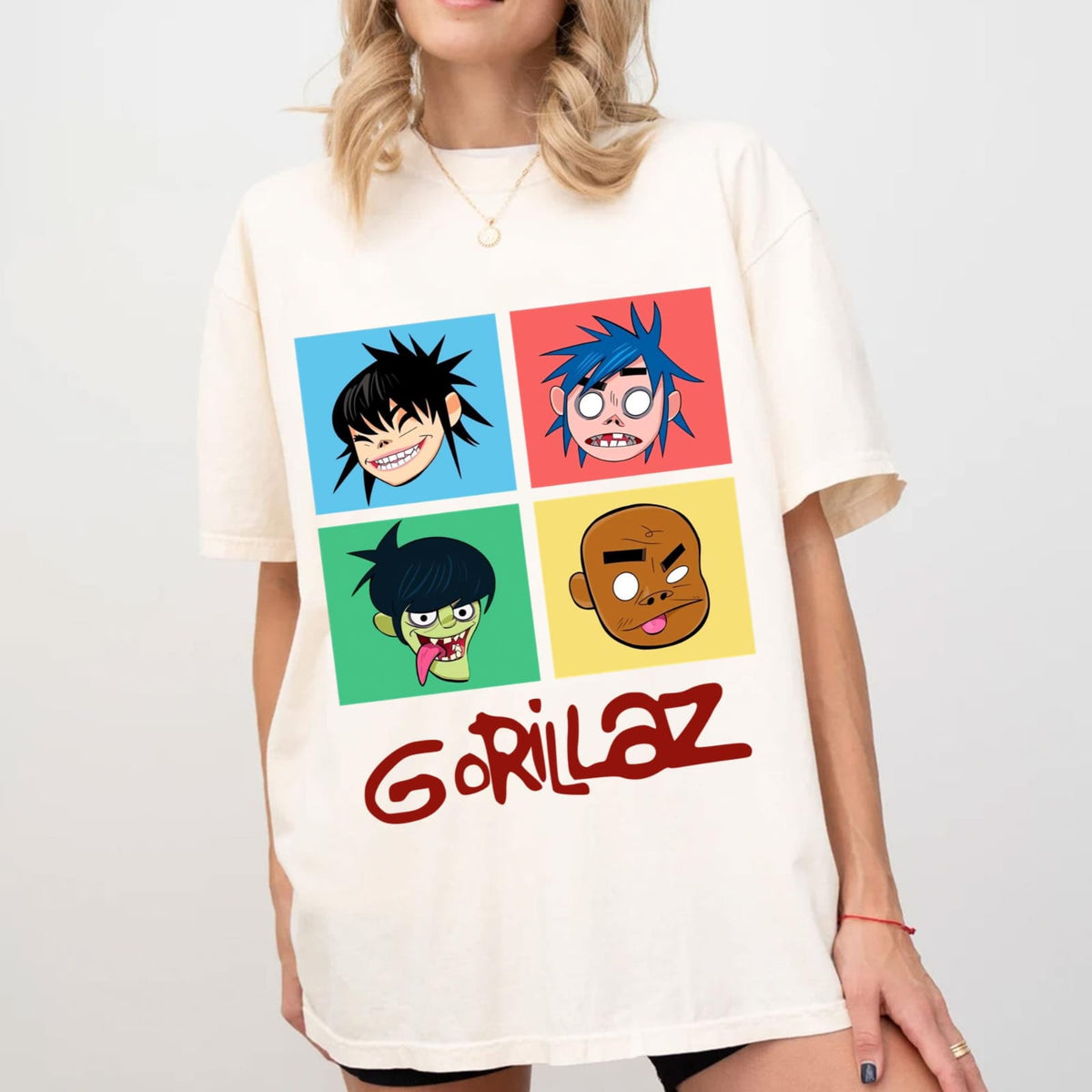 Camiseta Gorillaz Faces