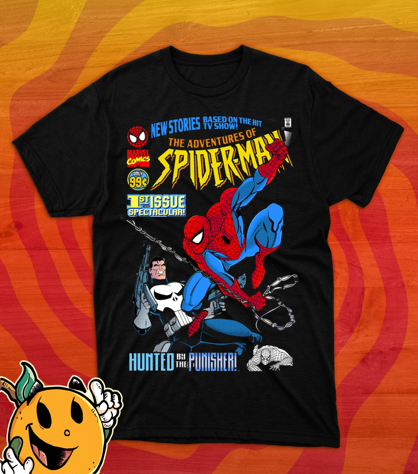 Camiseta Spider Man vs Punisher