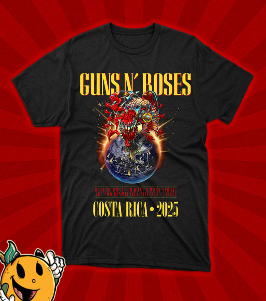 Camiseta Guns n' Roses Costa Rica 2025