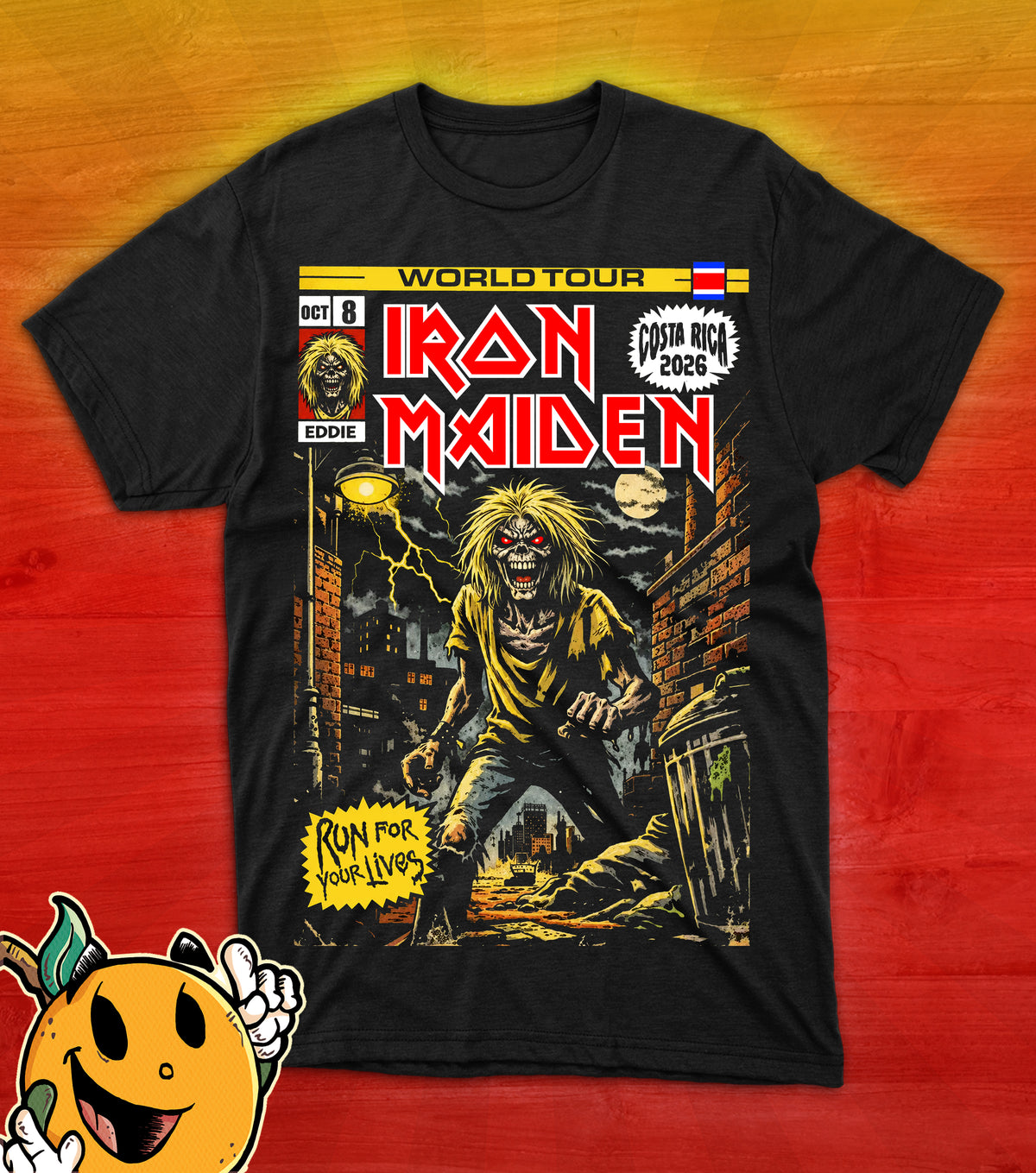 Camiseta Iron Maiden Comic